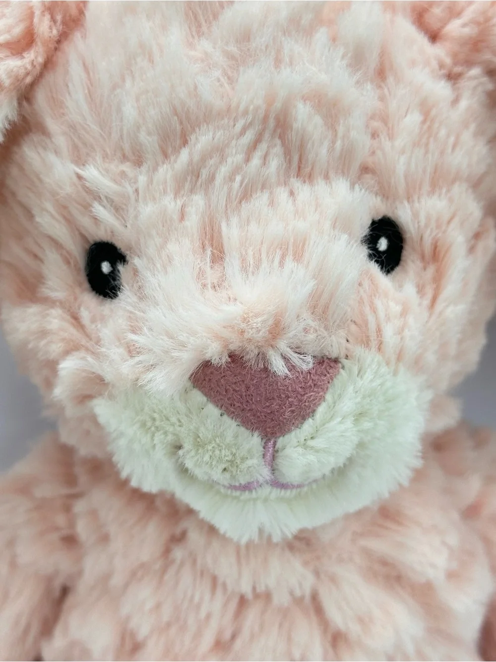 Lot/2 Mary Meyer Bunny White Pebble Plush Rabbits Stuffed Animal Soft Pink Beige